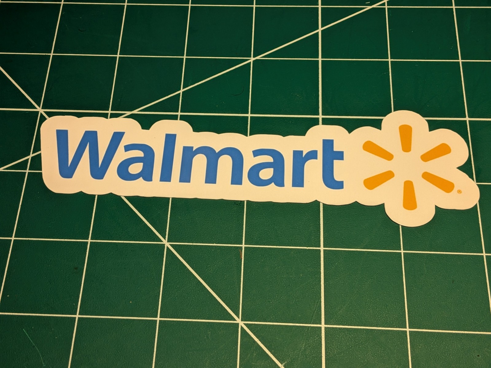Walmart Logo Vinyl Sticker – Indoor/Outdoor, Laptop, Water Bottle, Car