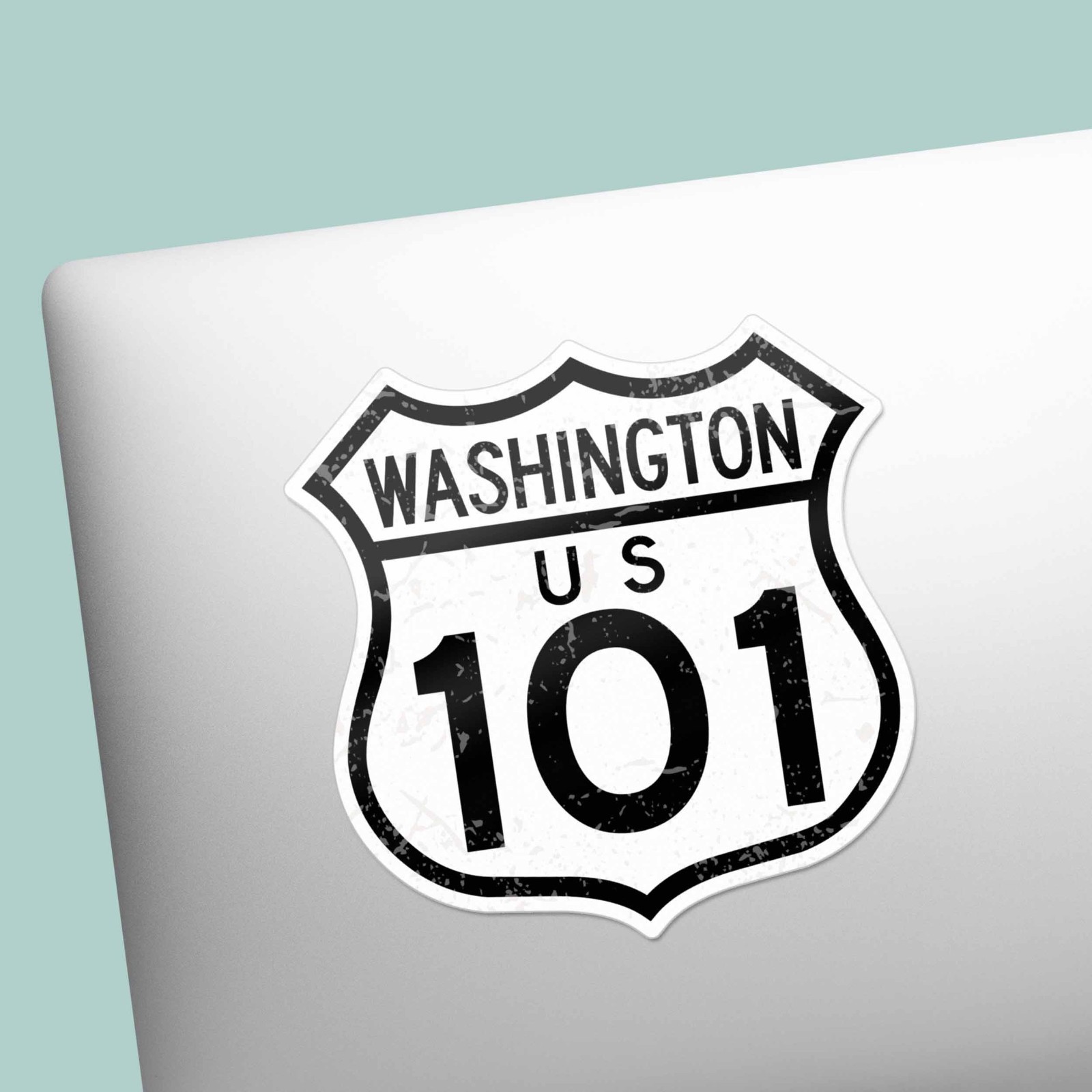 Washington Highway 101 Road Sign Sticker – Cool Olympic National Park Decals