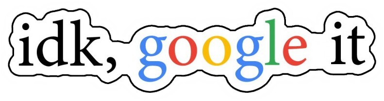 idk, google it Die-Cut Vinyl Sticker (roughly 3 in wide x 1.25 in high)