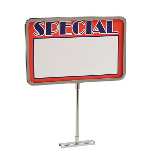 Econoco CF711 11"W x 7"H Sign Holder W/ 1/4" and 3/8" Fitting (Pack of 60)