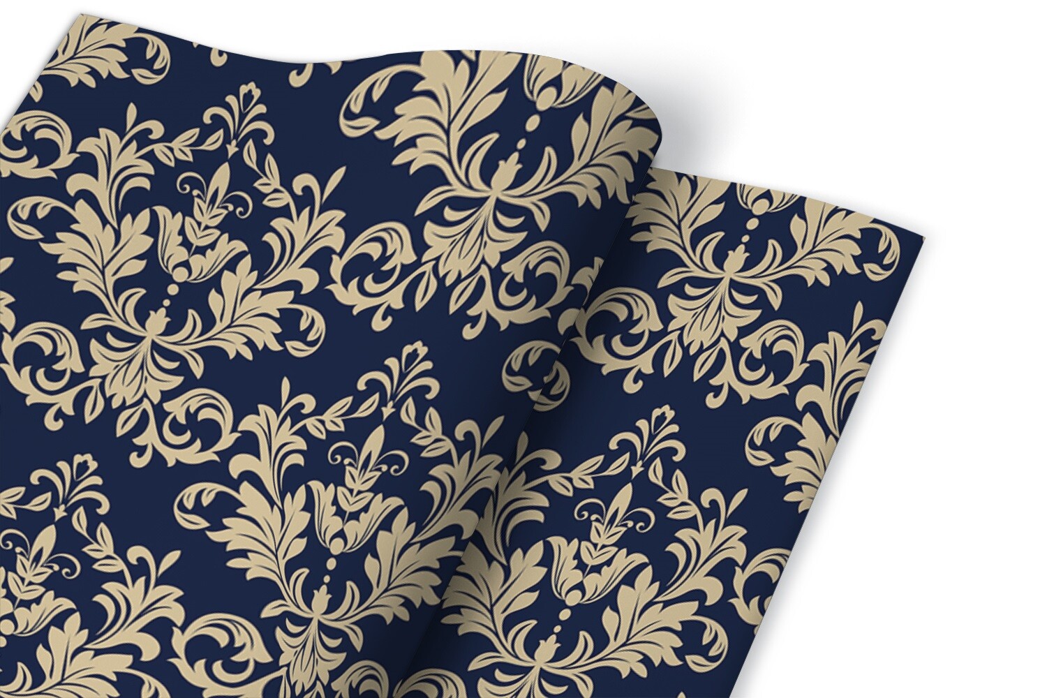Sticky Back Plastic Self Adhesive Film Wrap Sticker Damask pattern 100×50