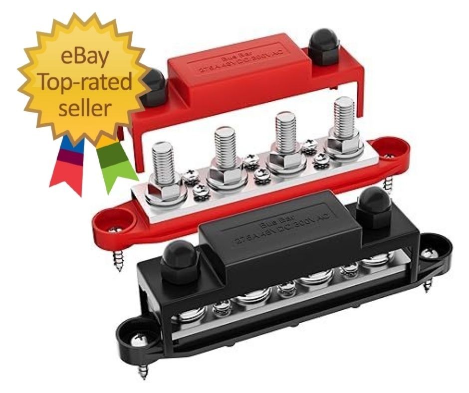 Upgrade 275A 12V Bus Bar Battery Power Distribution Block Car Audio 12 Volt DC B