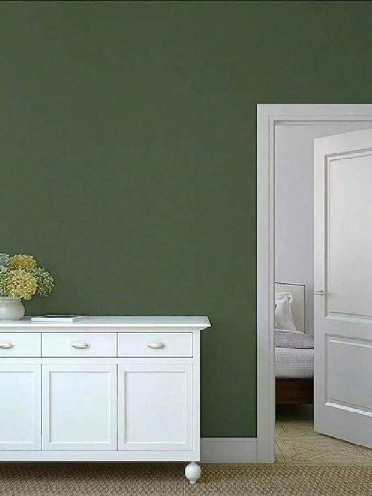 Green Peel And Stick Wallpaper 40x100cm 40x300cm 40x500cm 40x1000cm