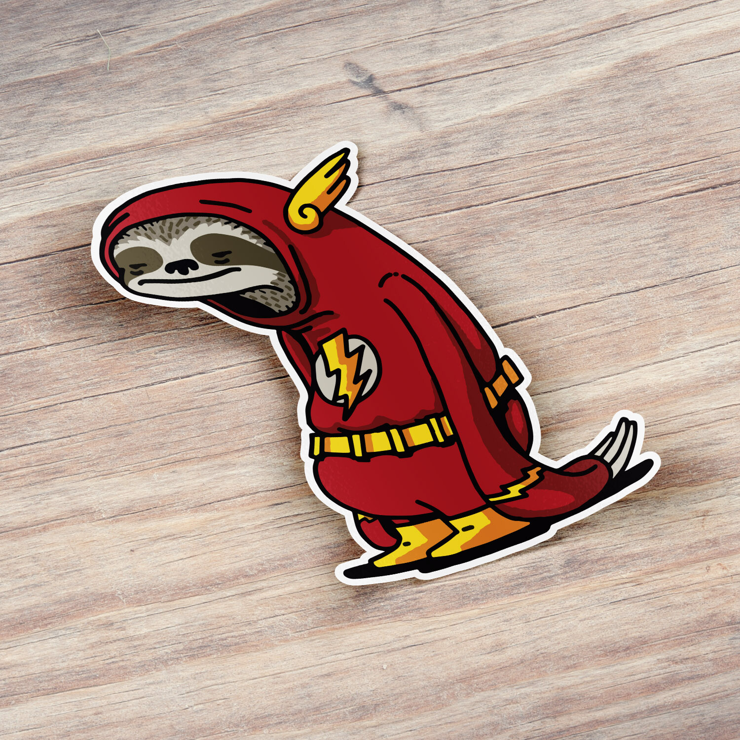 Sloth Flash Funny Car Bumper Vinyl Sticker Decal