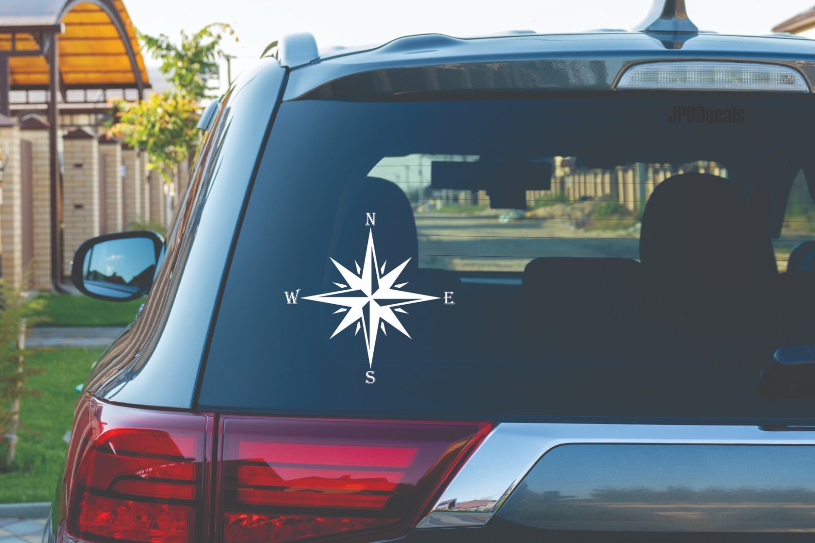 Compass Vinyl Decal Transfer Sticker For Walls Vehicle Trailer Premium Vinyl