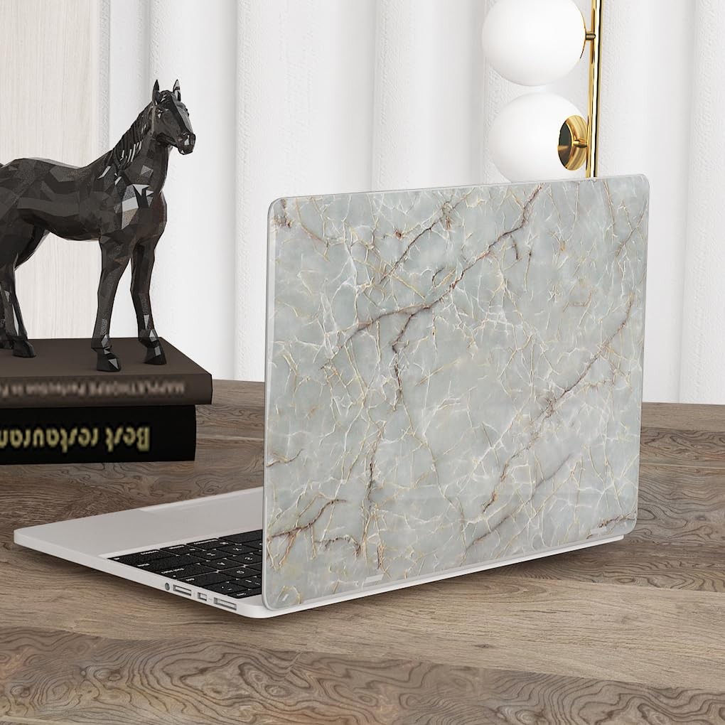 36 Inch Wide Marble Contact Paper for Countertops Waterproof Glossy Light Gre…