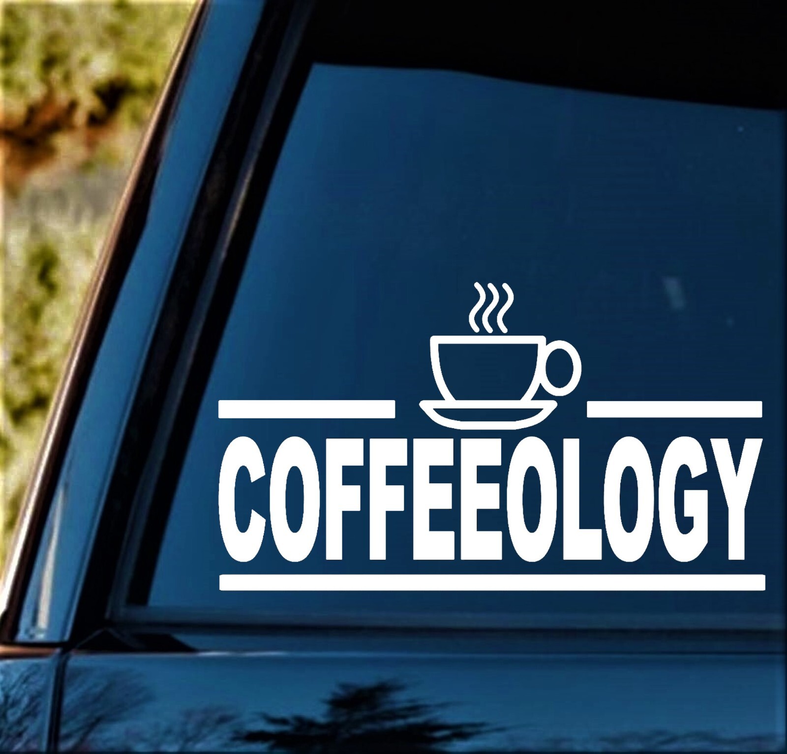 Coffeeology Coffee Cup Decal Kitchen Brew Station Cafe Bistro Starbucks M1027