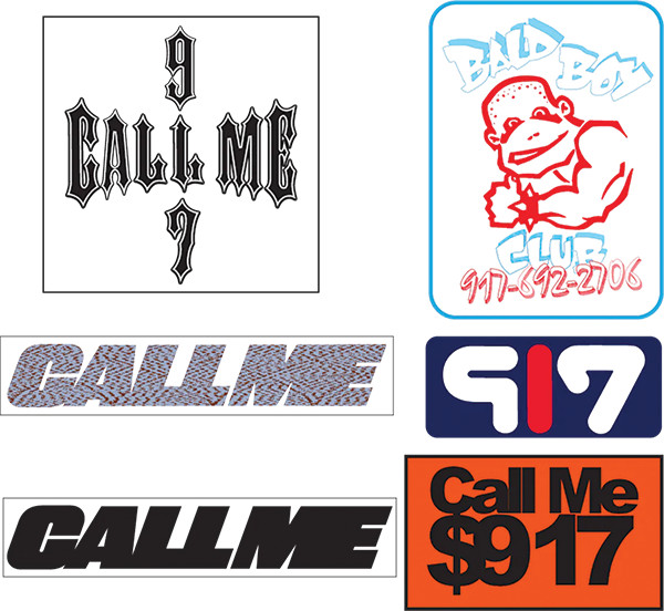 CALL ME 917 SP23 10/PK ASSORTED STICKERS