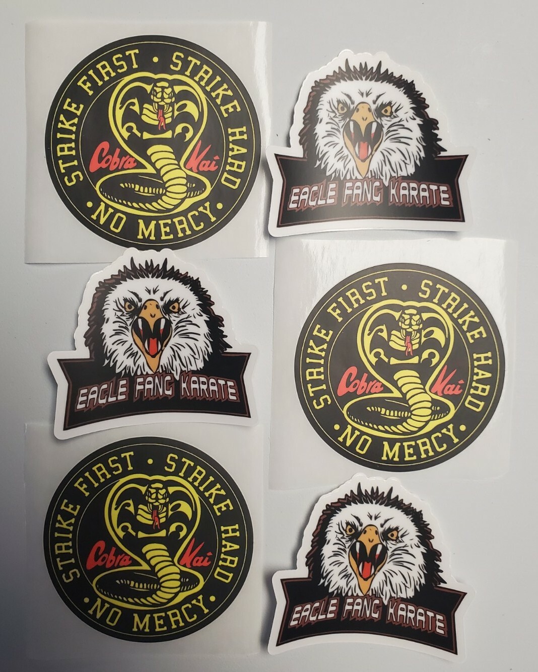 Cobra Kai Stickers 6 PACK LOT Karate Kid Eagle Fang Karate