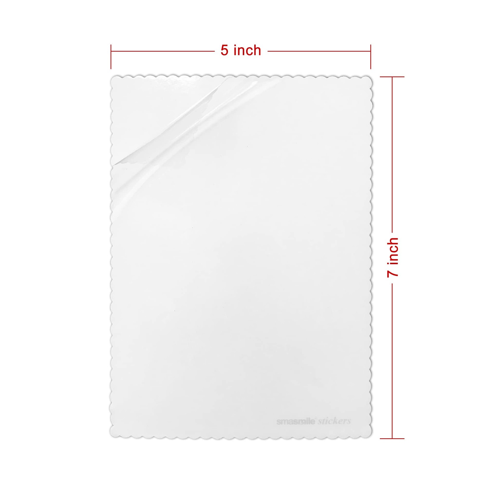 Windshield Sticker Film 5 Pack 5×7 Static Cling Removable Reusable