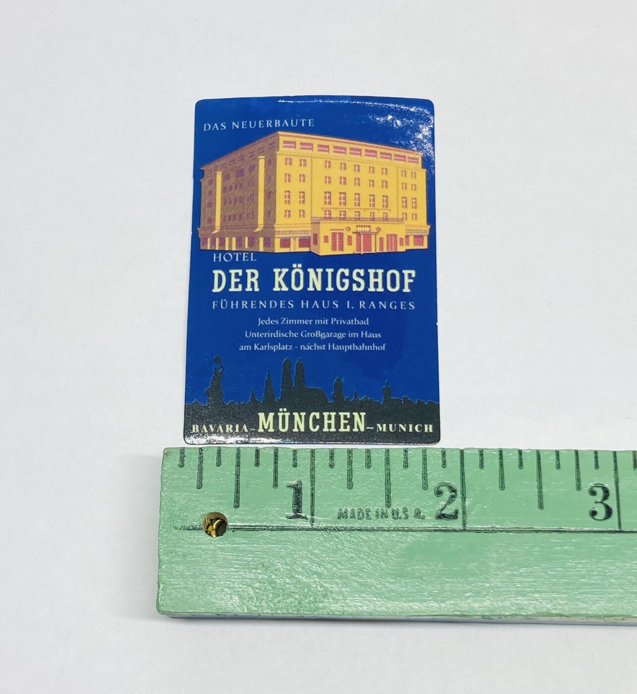 Hotel Des Konigshof Sticker Germany Art Decal Vinyl Travel Souvenirs Tc6