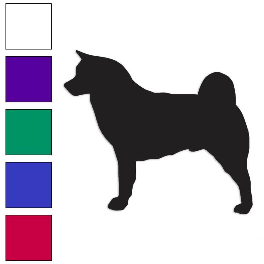 Akita Dog, Vinyl Decal Sticker, Multiple Colors & Sizes #1907