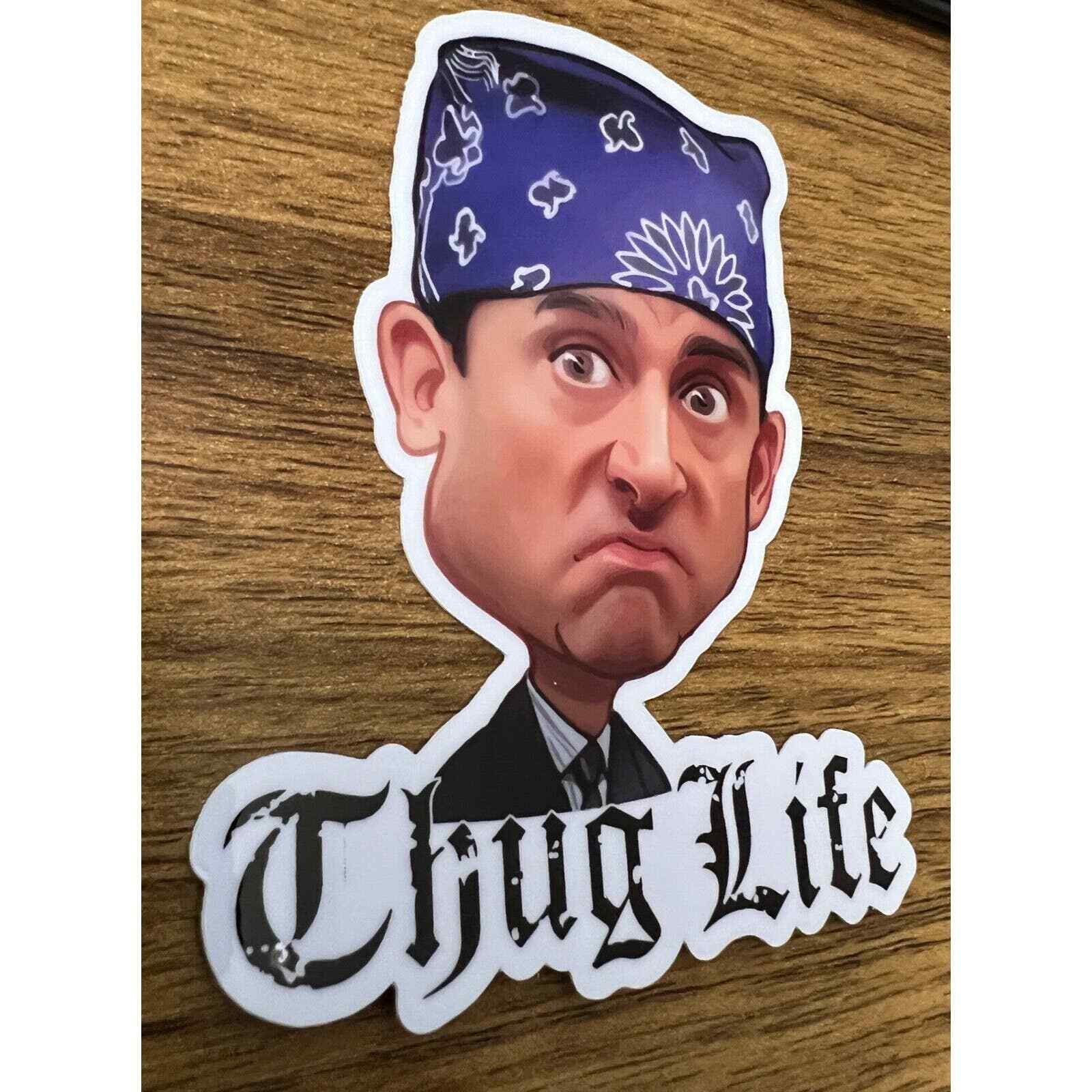 The Office | Prison Mike | Michael Scott | Vinyl Sticker | Vinyl Decal |