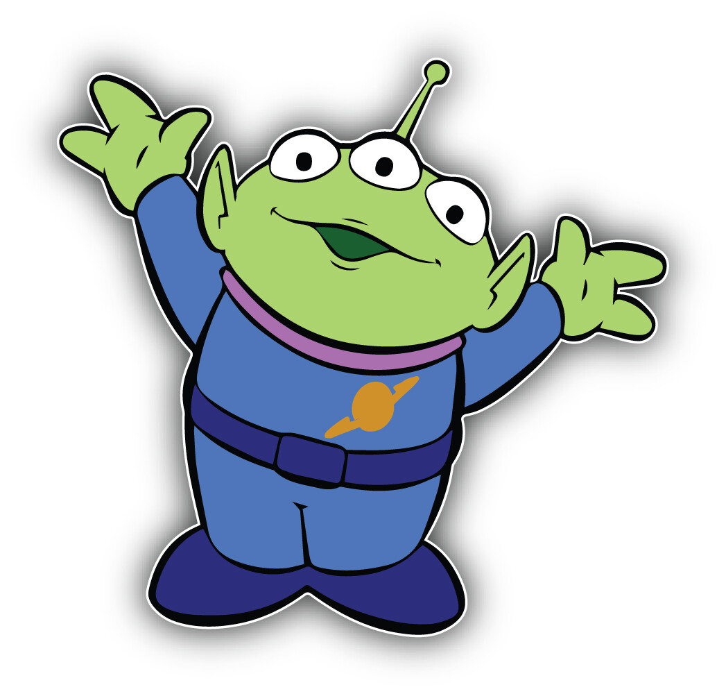 Toy Story Cartoon Aliens Sticker Bumper Decal – "SIZES"