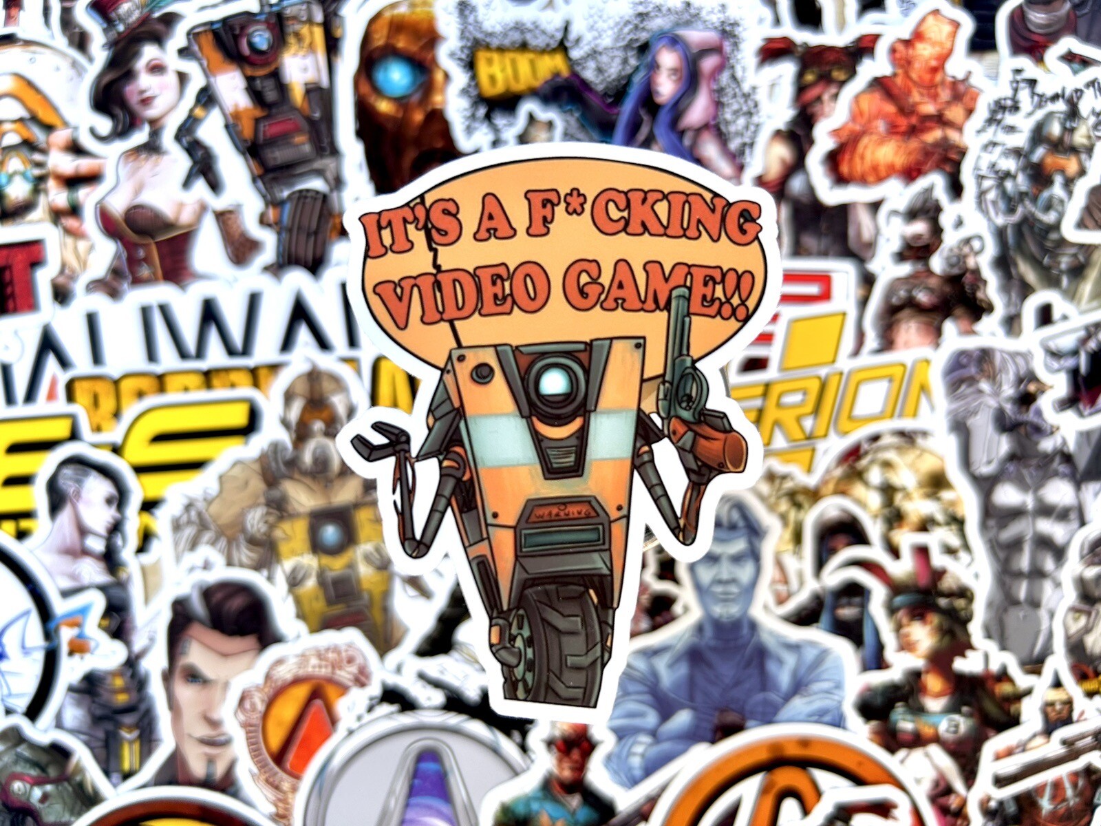 Borderlands Sticker Pack – 50/100 Stickers – Matte Water Res Vinyl