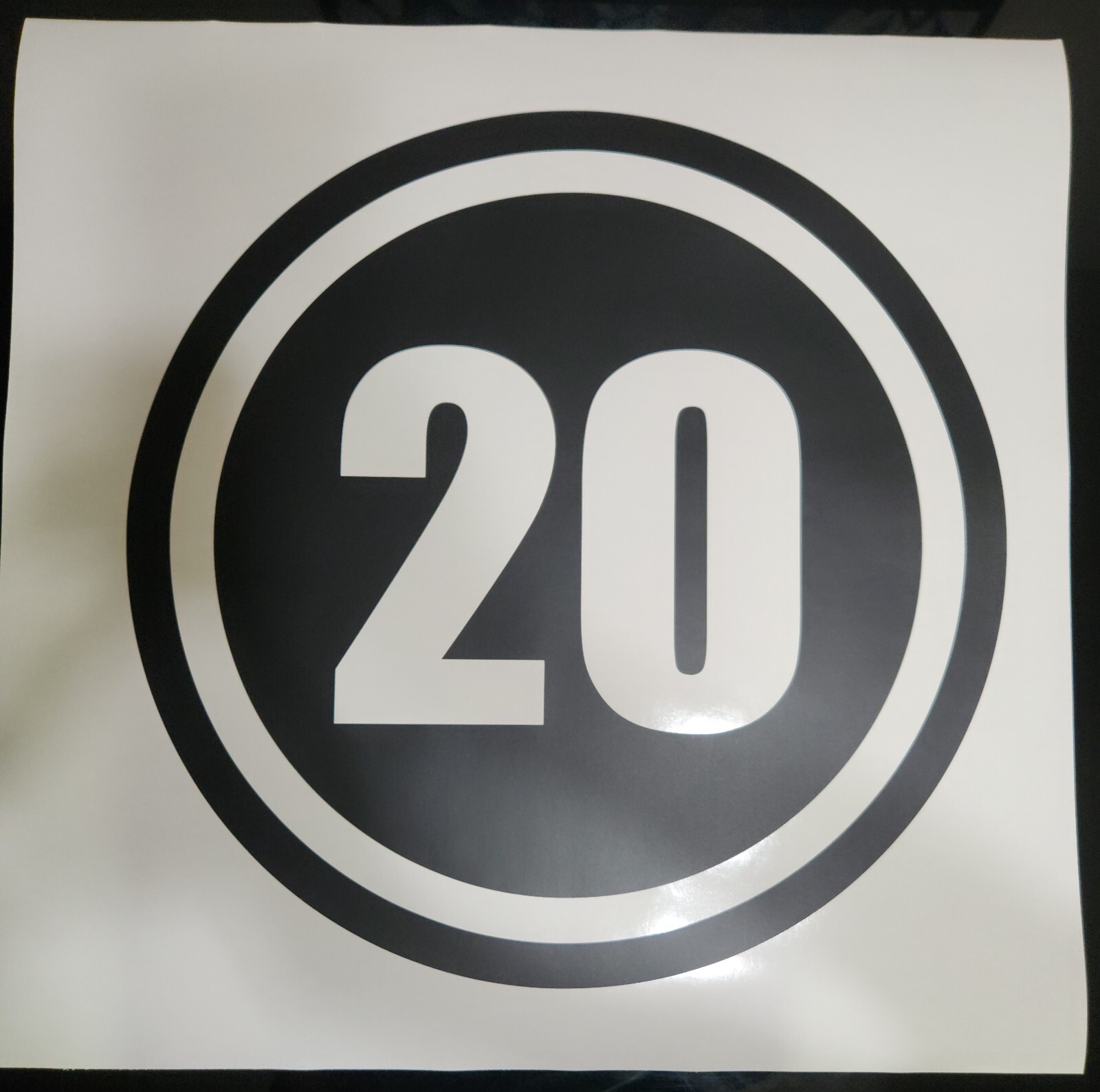 2 pack Racing circle numbers car door custom number rally sport die-cut decal V3