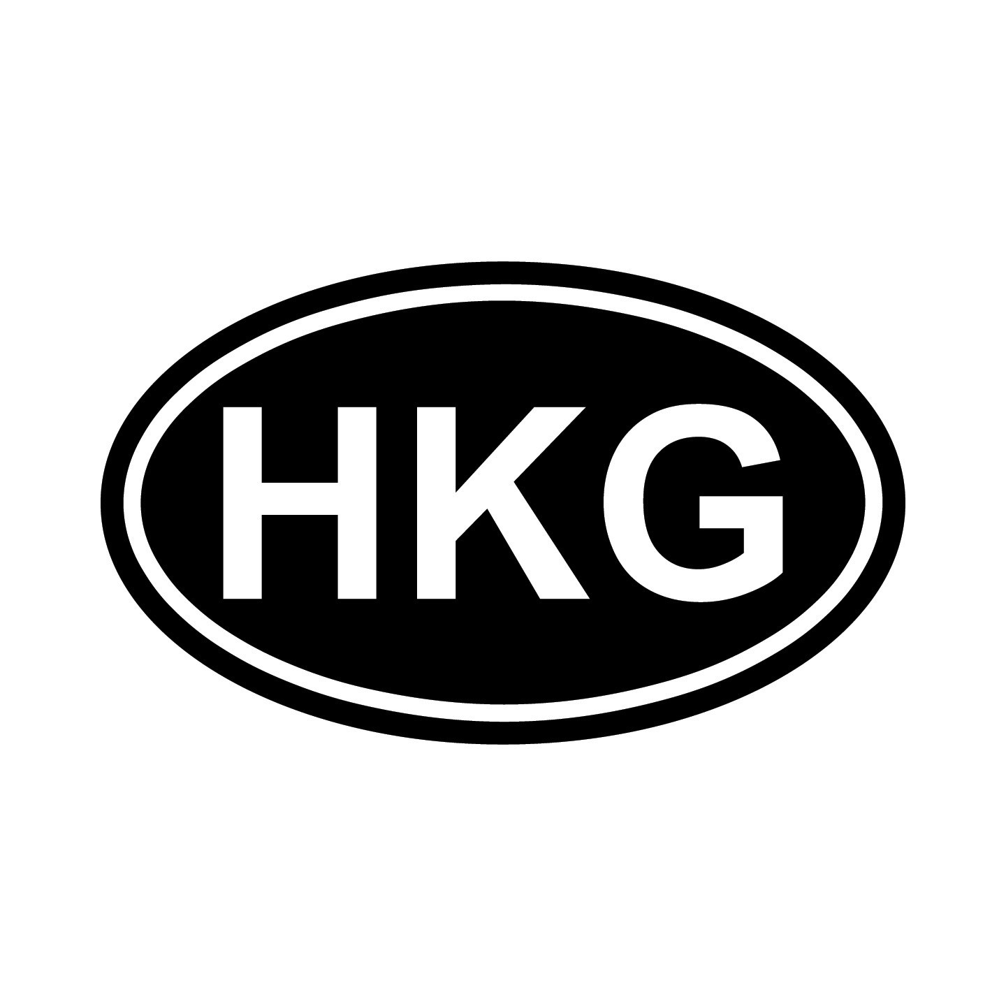 Hong Kong HKG Oval Country Code Vinyl Decal Sticker for Car Window Laptop & Gift