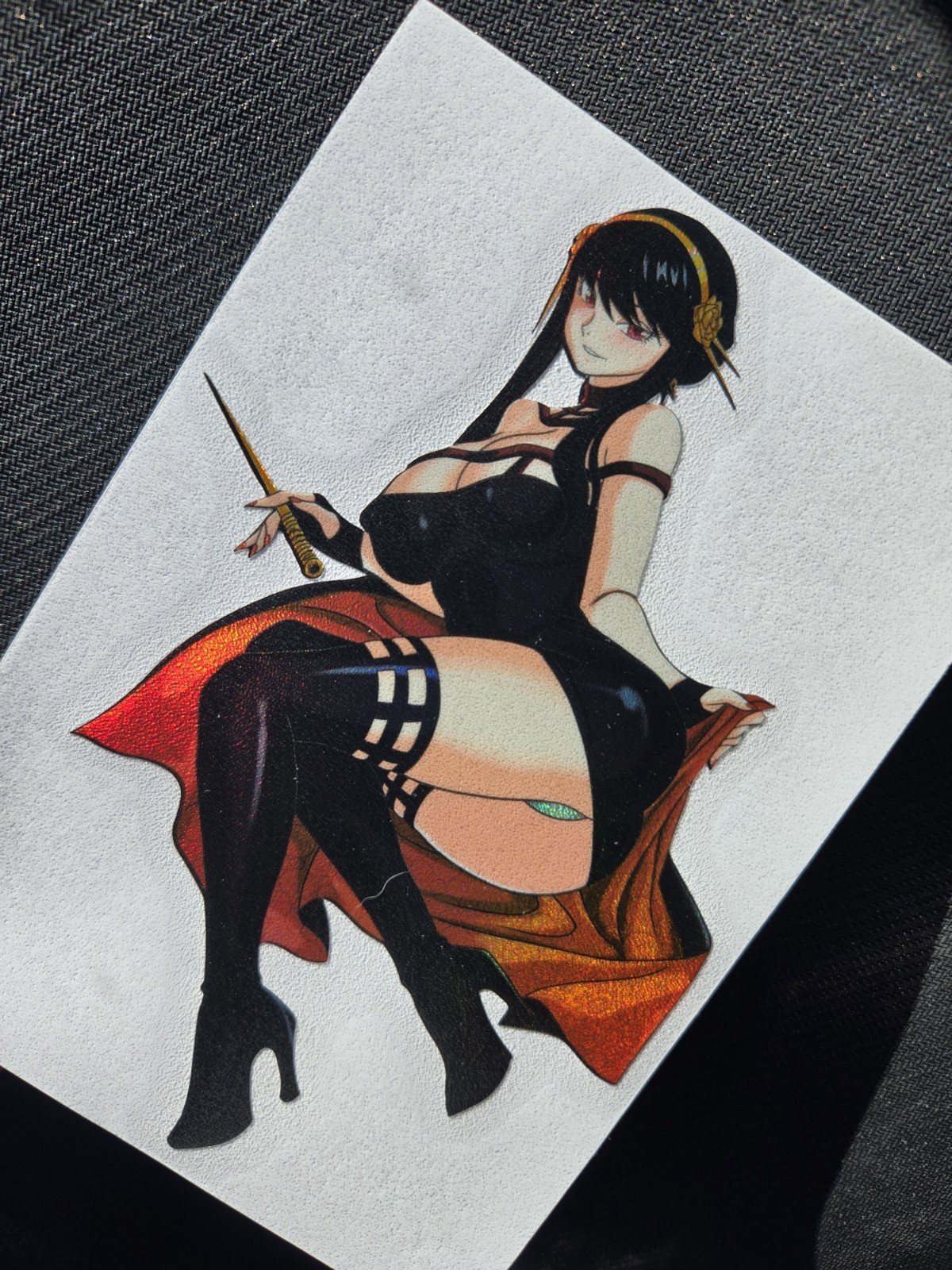 6" Spotholographic Weatherproof Waifu Vinyl Sticker Yor Briar Forger Spy