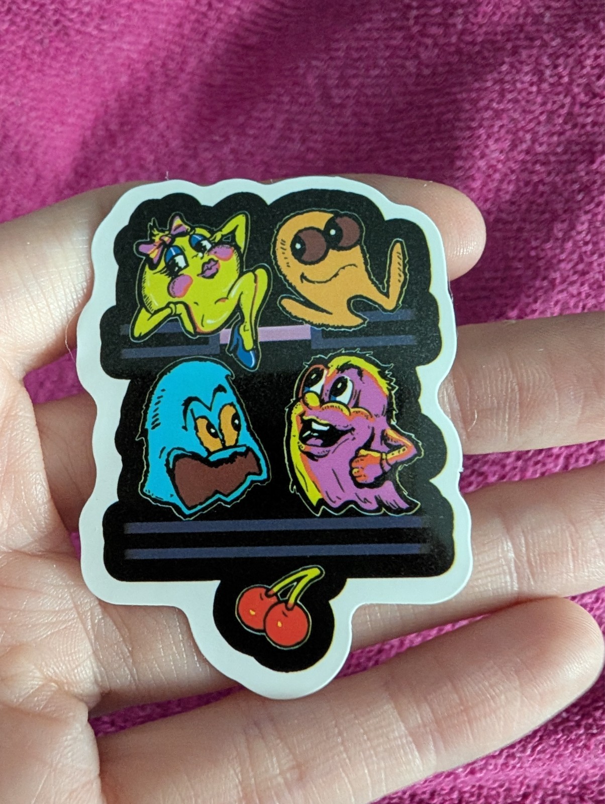 Pac-Man Sticker – Retro Arcade, Video Game, Blinky, Ghost, Pinky, Clyde