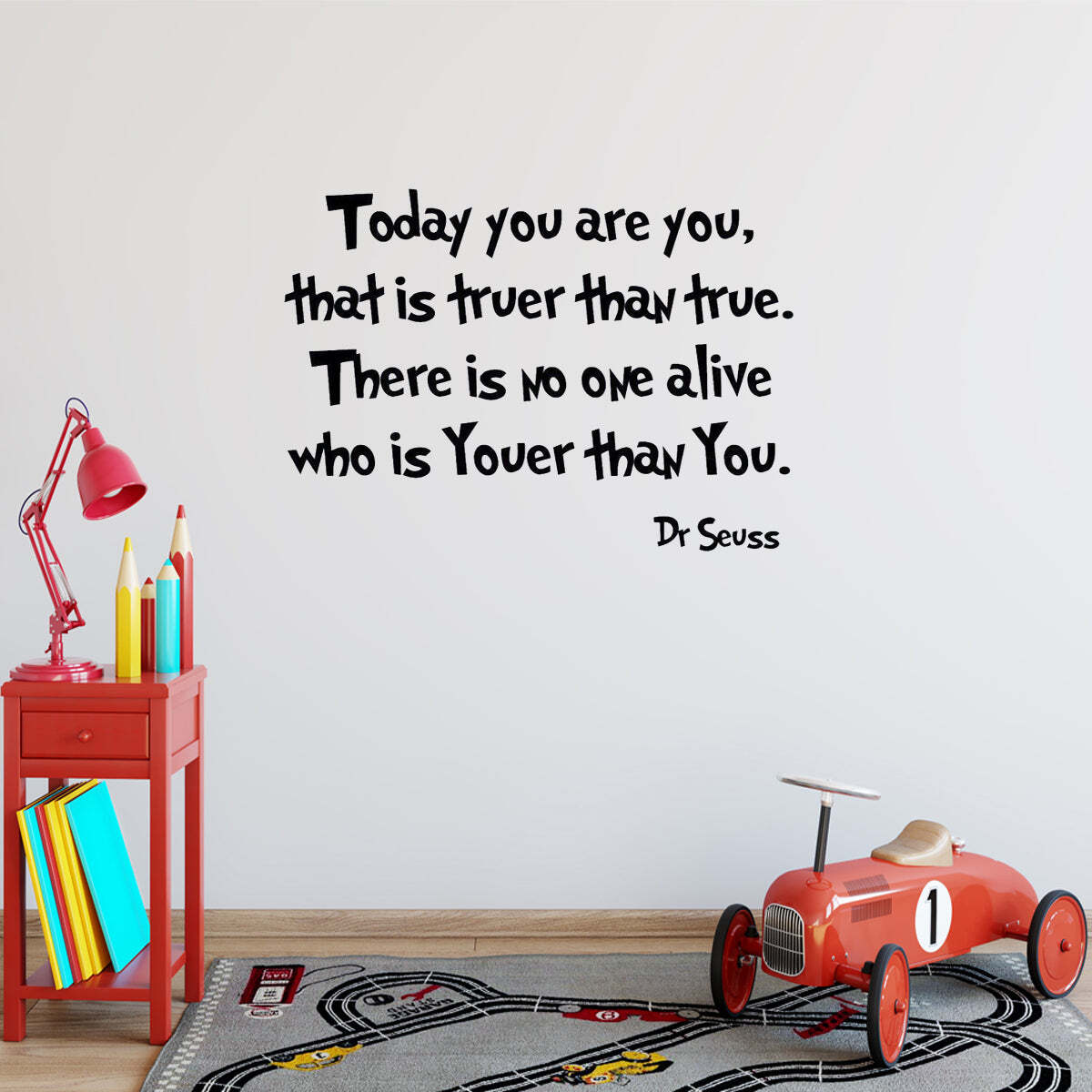 VWAQ Dr. Seuss Today You Are You Wall Decal Kids Room Decor