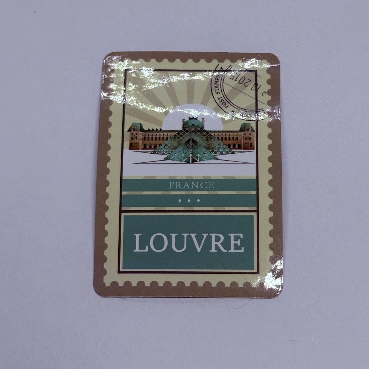 France Lourve Postage Stamp Novelty Sticker Vinyl Decal Travel Cool Art Tc9