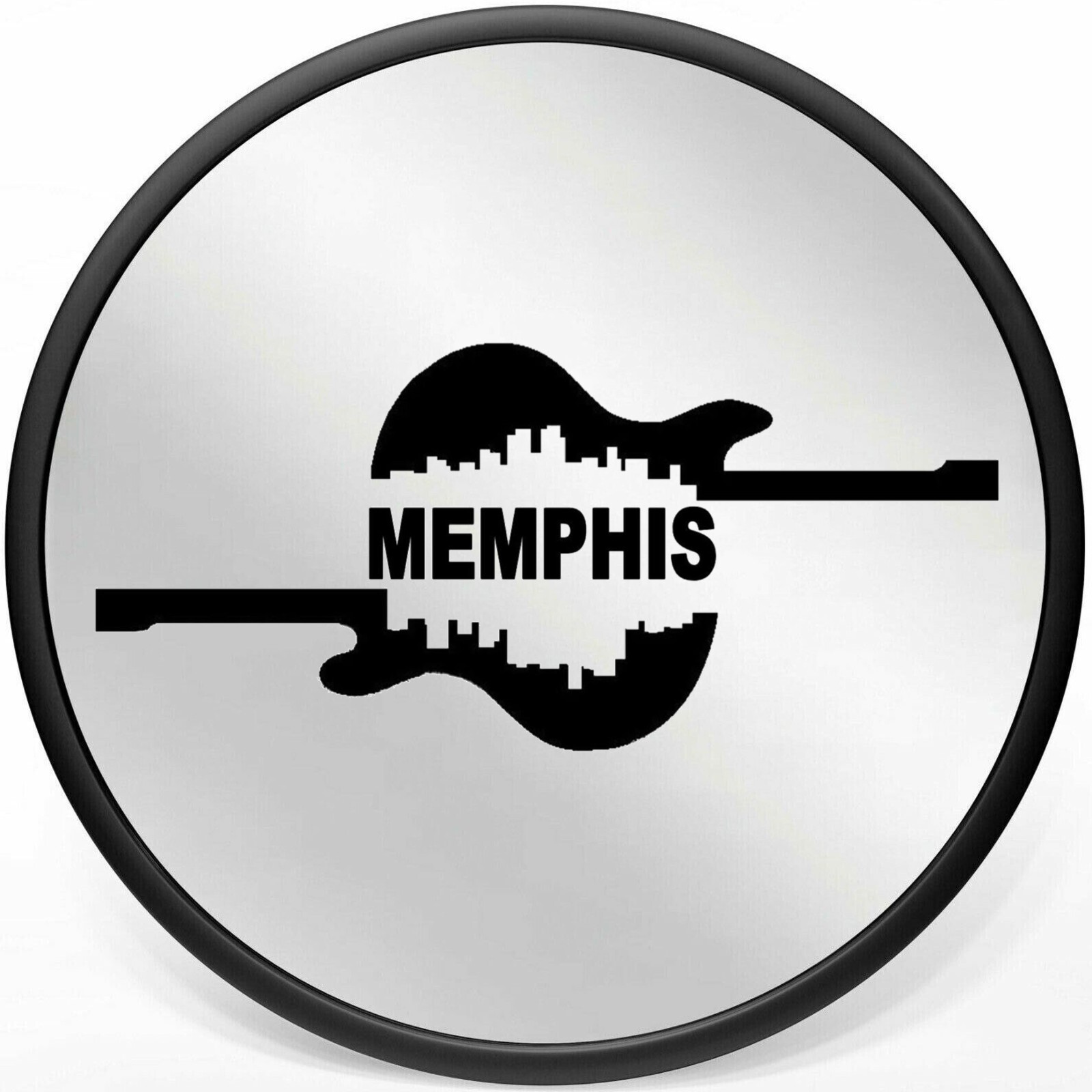 Memphis Electric Guitar Decal Sticker Car SUV Rock Hard cafe Elvis Blues B1017