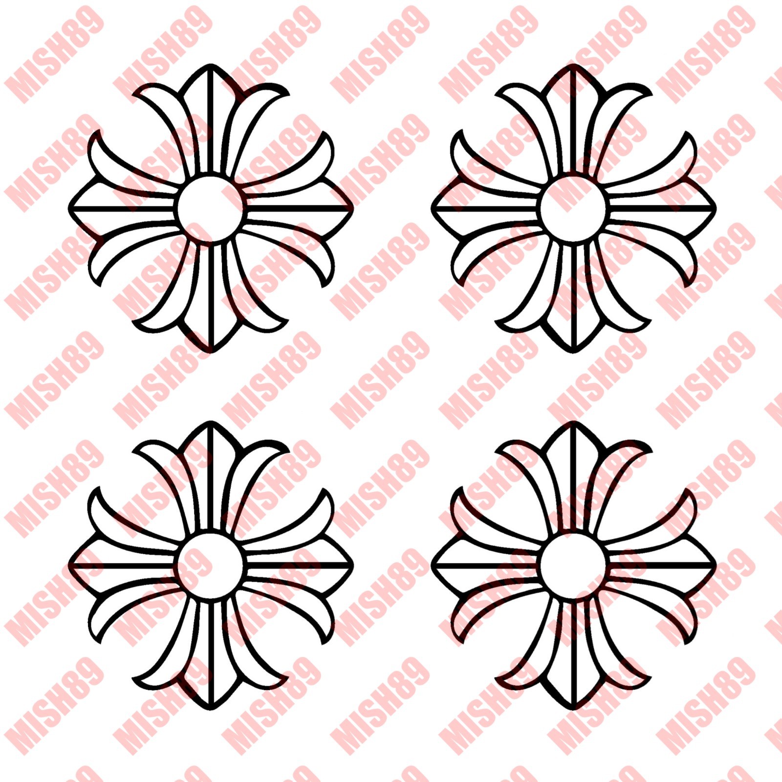 Chrome Hearts Decal Car Laptop Window Decals Sticker Vinyl – ANY SIZE