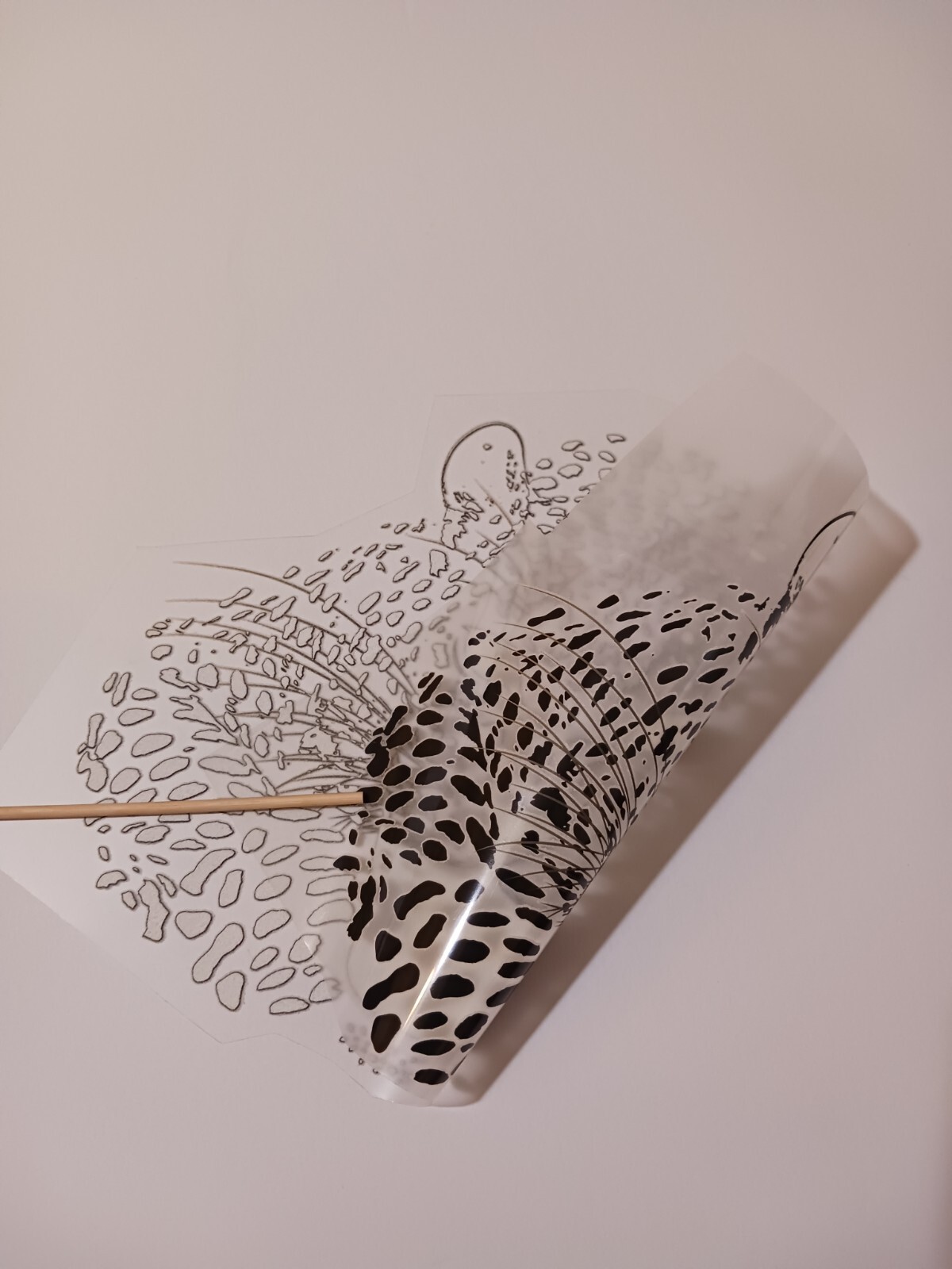 Cheetah White Large Sublimations Stickers easy to Iron On T-shirt (3 Pack)