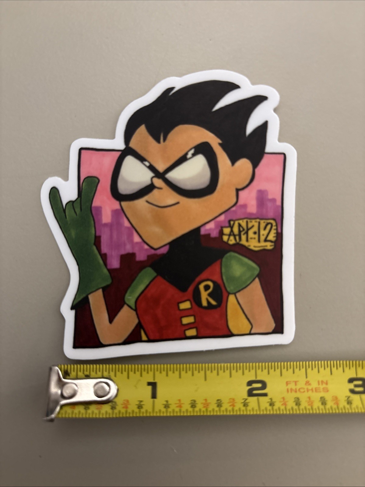 Robin Teen Titans Go (Decal Is Dishwasher Safe) Animated Comic Fan Art Cosplay