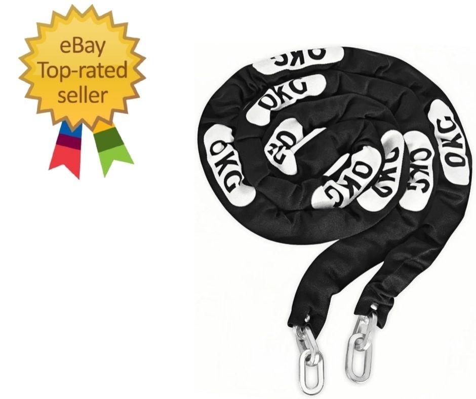 Heavy Duty Security Chain, 10ft x 5/16in (8mm) Thick, Anti-Theft & Cut-Proof …