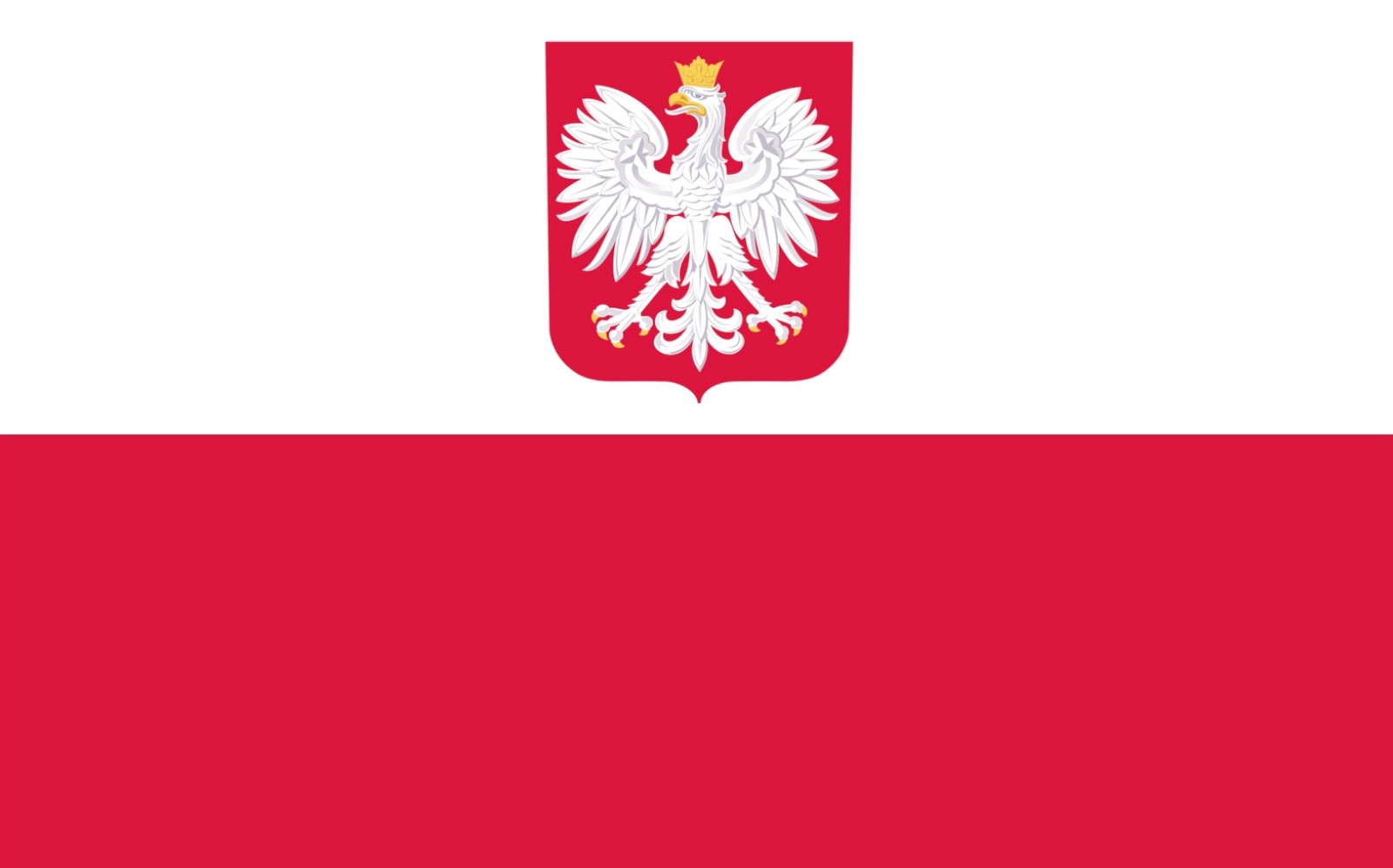 STICKER Polish FLAG coat of arms Republic of Poland Czołem Wielkiej Polsce