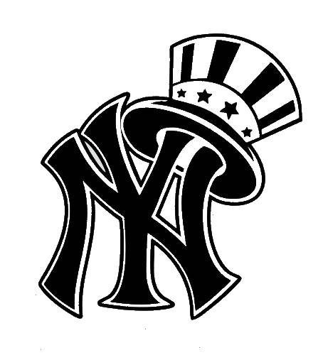 Vinyl Decal Car Truck Sticker Wall Baseball MLB – New York Yankees Logo v3