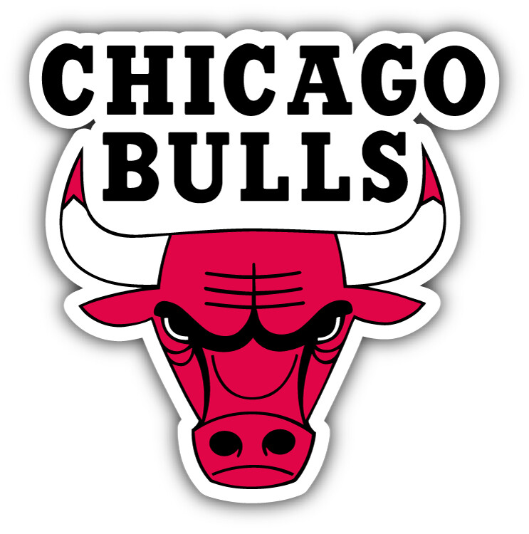 Chicago Bulls NBA Basketball Sport Logo Car Bumper Sticker Decal "SIZES"