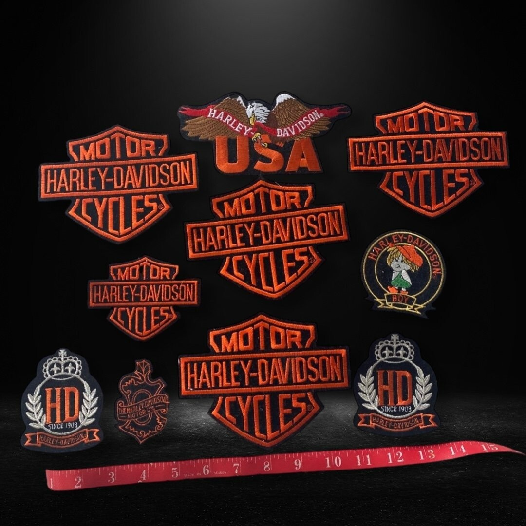 Bundle of Harley Davidson Appliqués Iron On