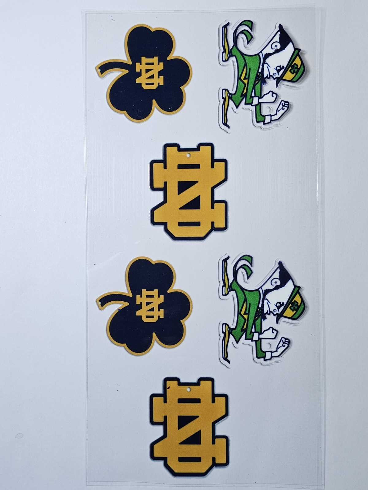 Notre Dame Football Transfer Sticker Wrap Tumbler UVDTF BUY 10 GET COMBINED SHIP