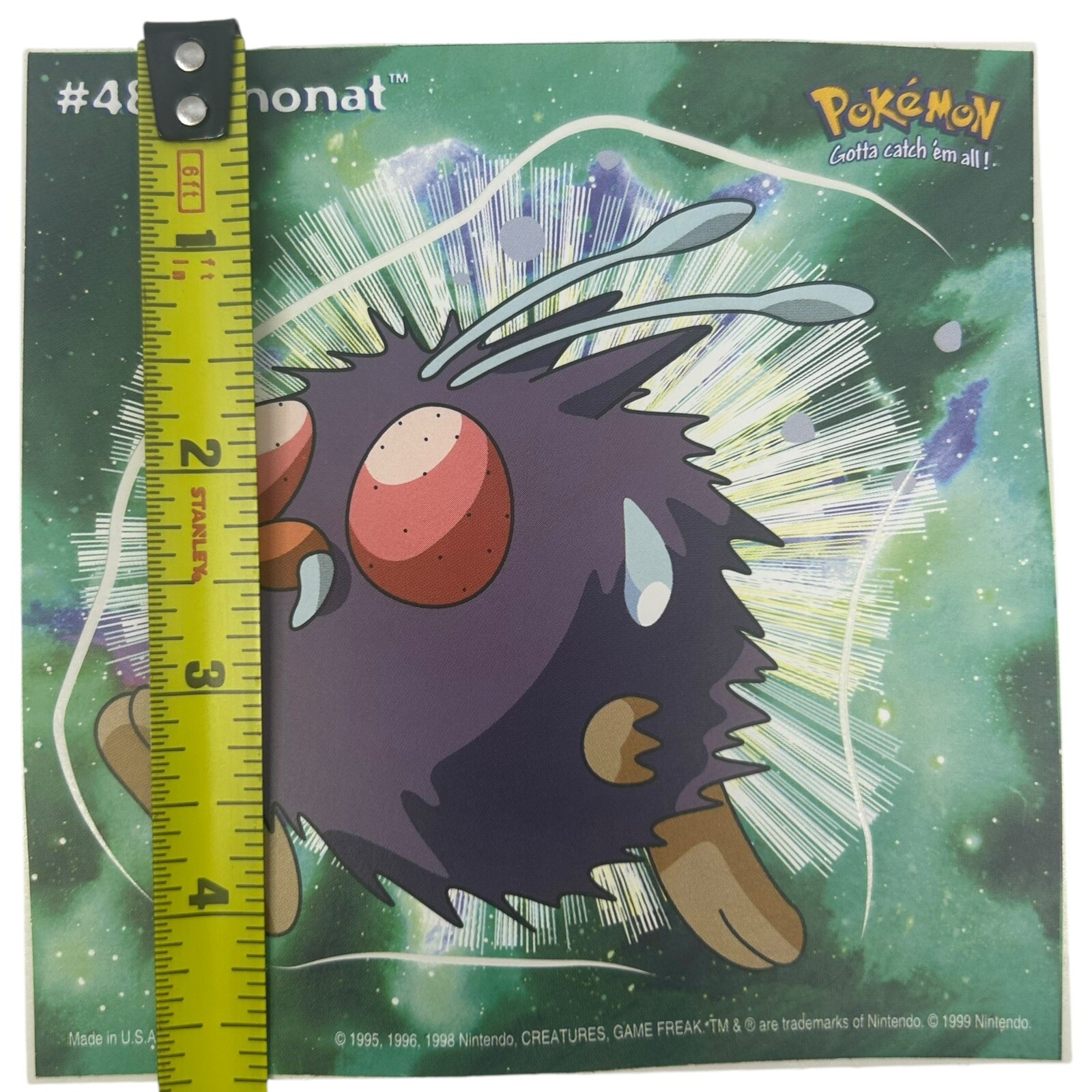 Pokemon Collect ’em Stick-Ups Venonat #48 Large 4” Sticker Priss Prints