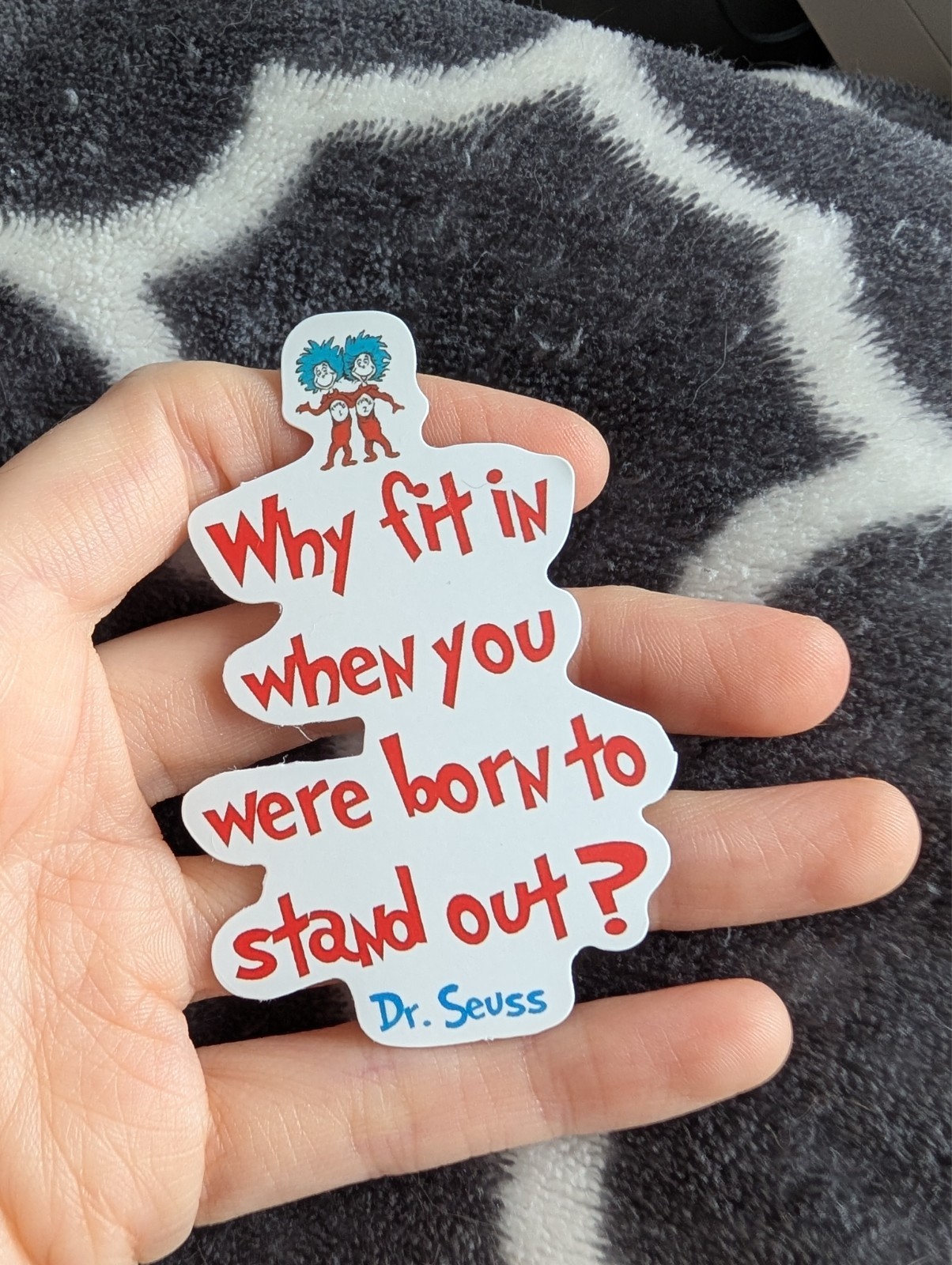 Dr Seuss Sticker | Whimsical Cartoon Vinyl Decal Fan Art