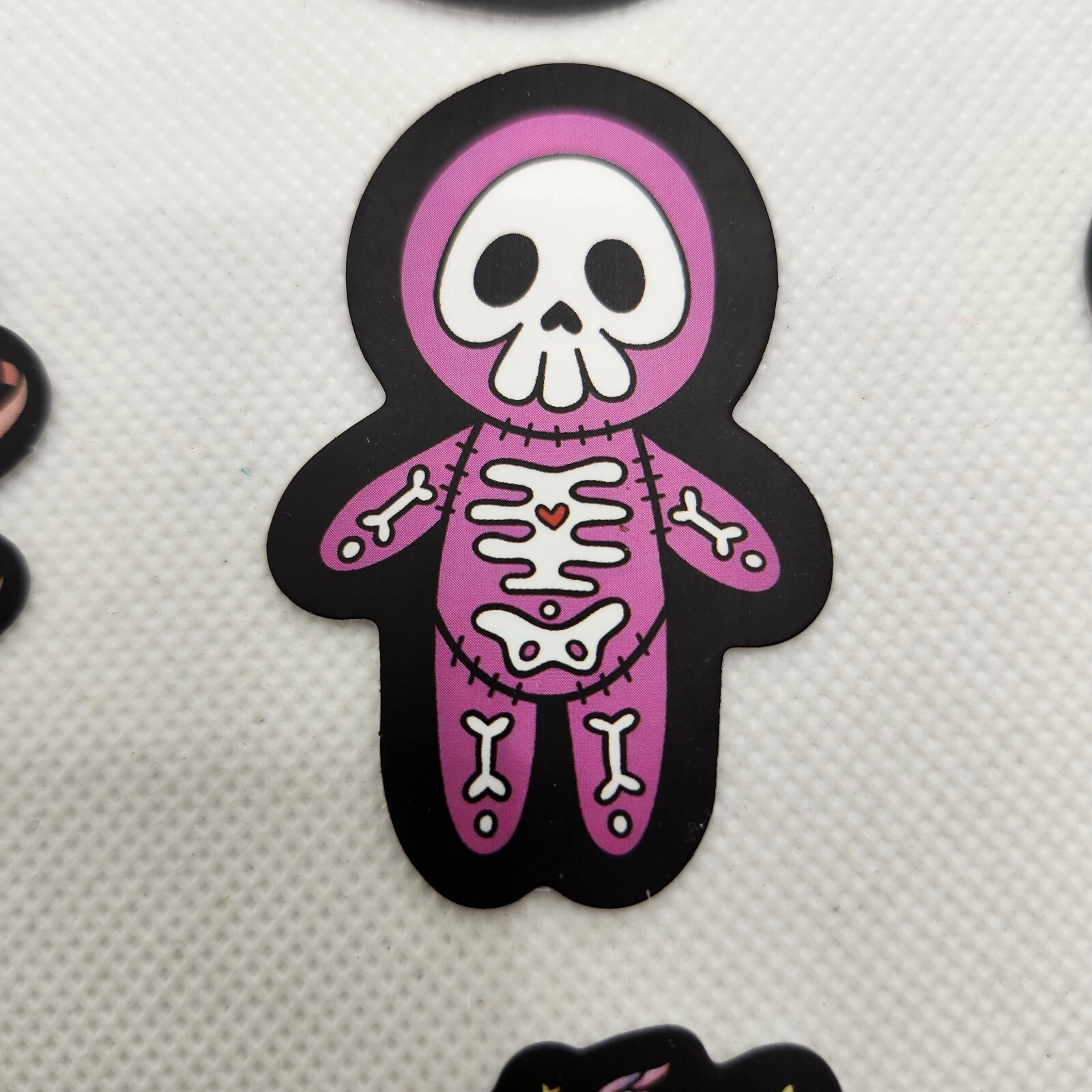 Lot Of 9 Morbid Goth Creepy Cute Dark Pastel Vinyl Waterproof Stickers Skulls