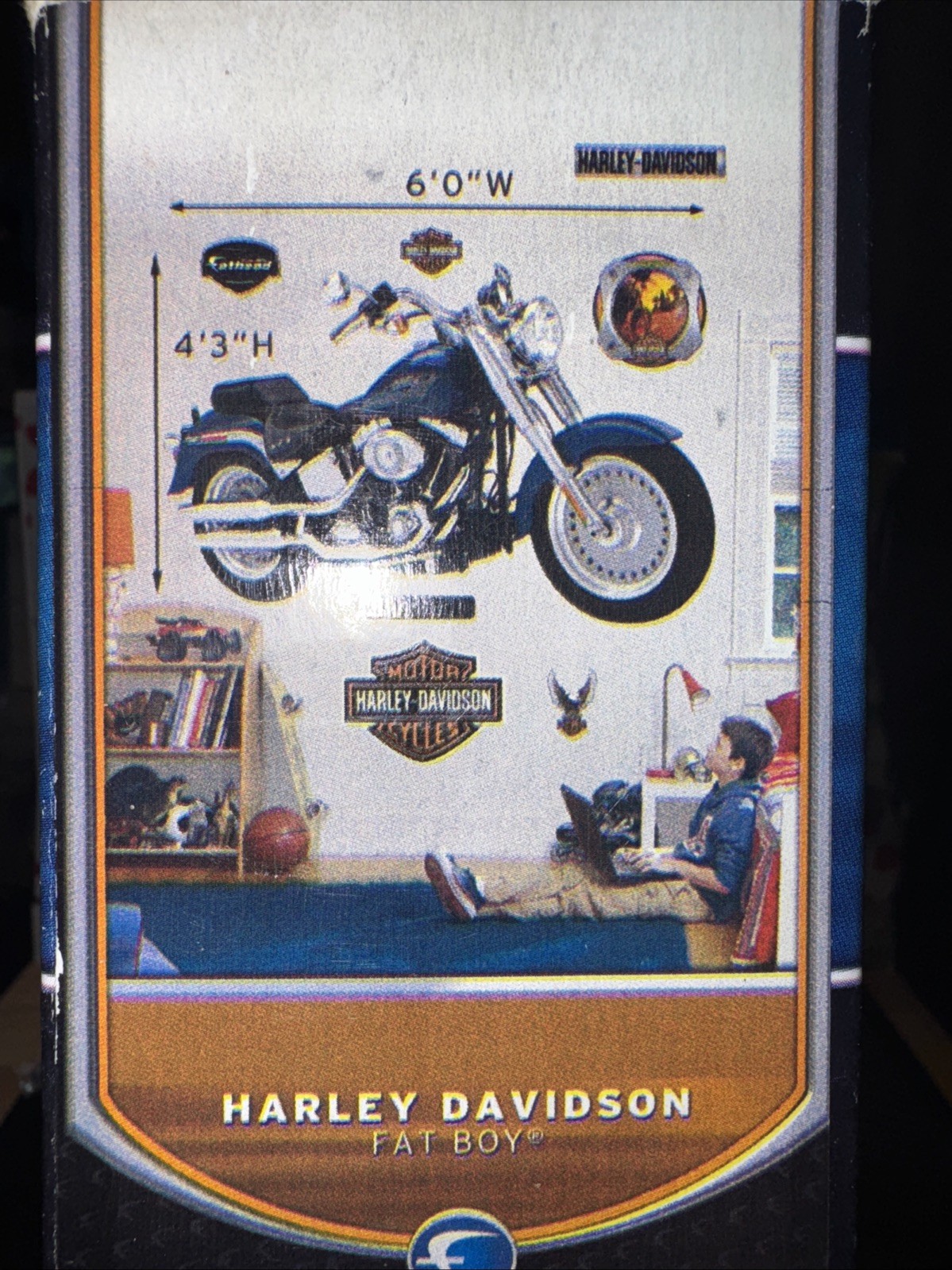 New/Sealed-Fathead Road King Harley Davidson Real Big Vinyl Wall Graphics 5’X4’!