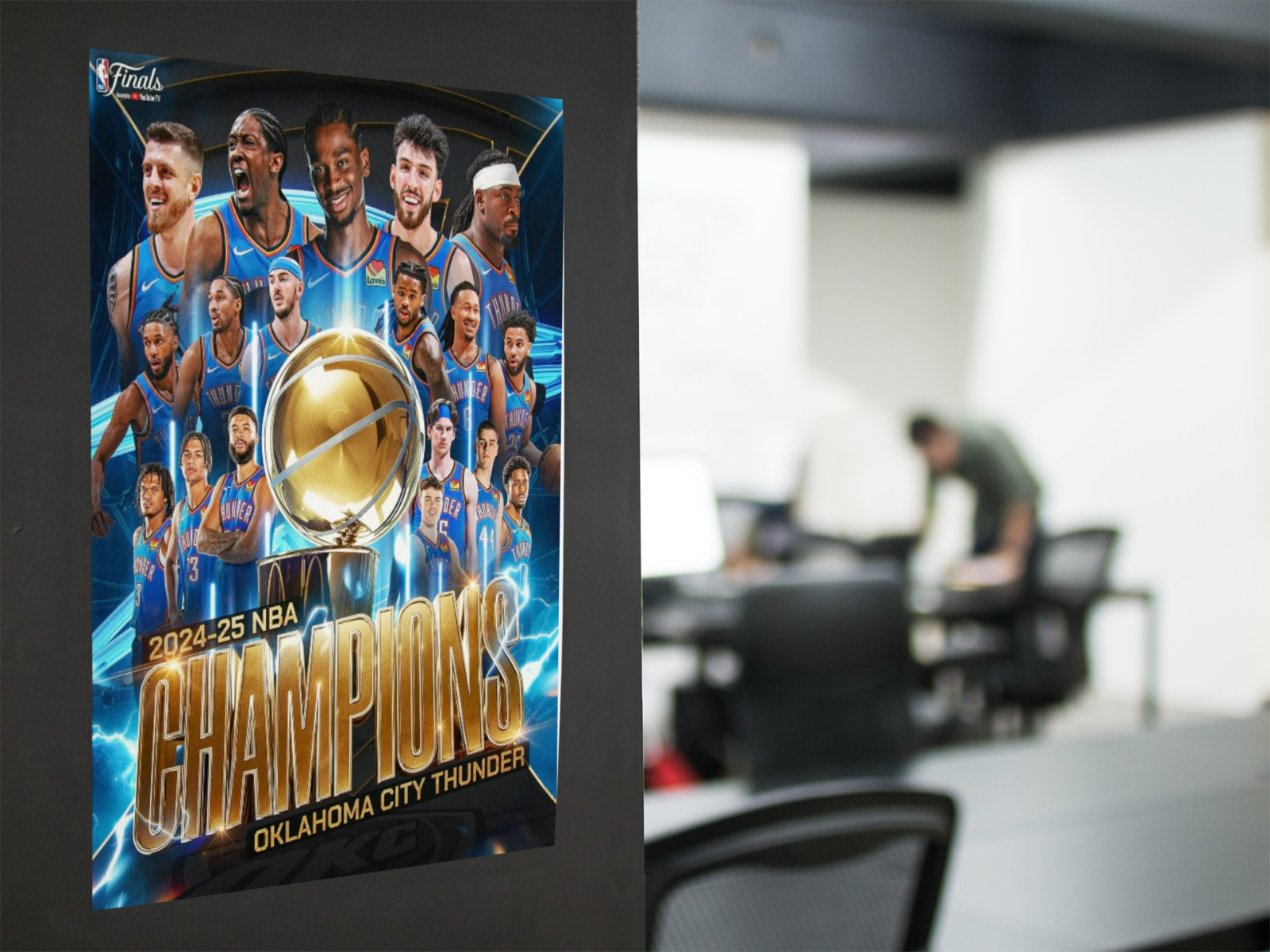 Basketball Champion Wall Vinyl Decal Graphic Poster Print Removable Adhesive