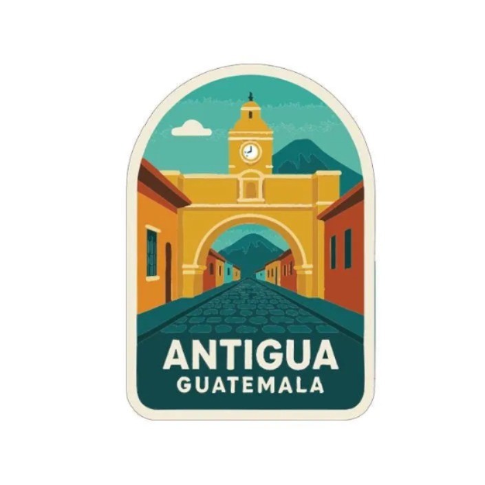 Antigua Guatemala Guatemala Iron On Heat Transfer Vinyl HTV Die-Cut Symbolic