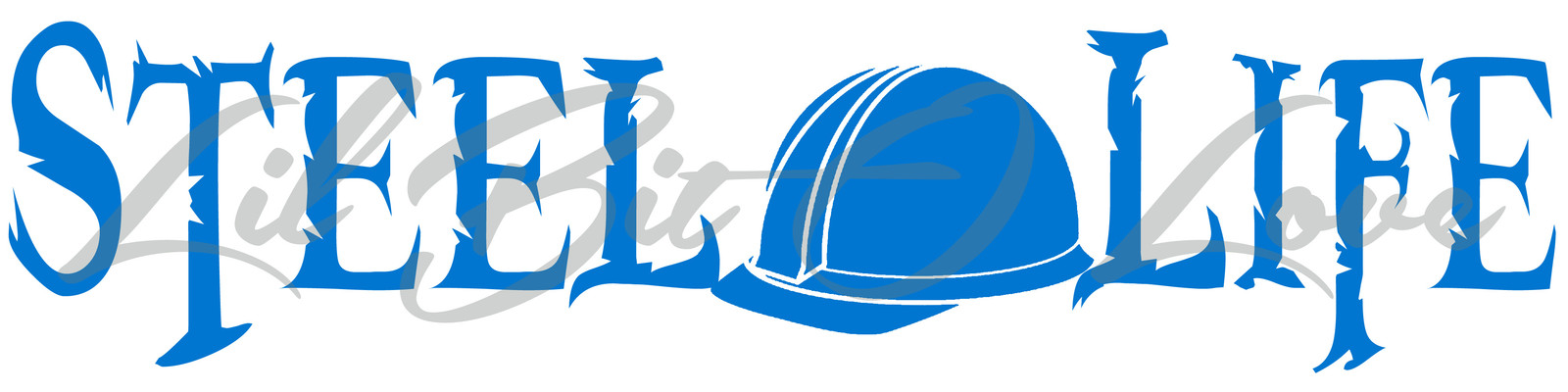 STEEL LIFE VINYL DECAL HARD HAT IN THE CENTER STICKER Steel Workers Fabrication