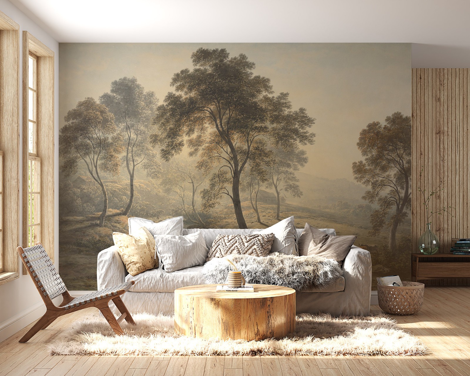 Landscape Painting – European Classical Art Wallpaper, Wall Mural, Tapestry