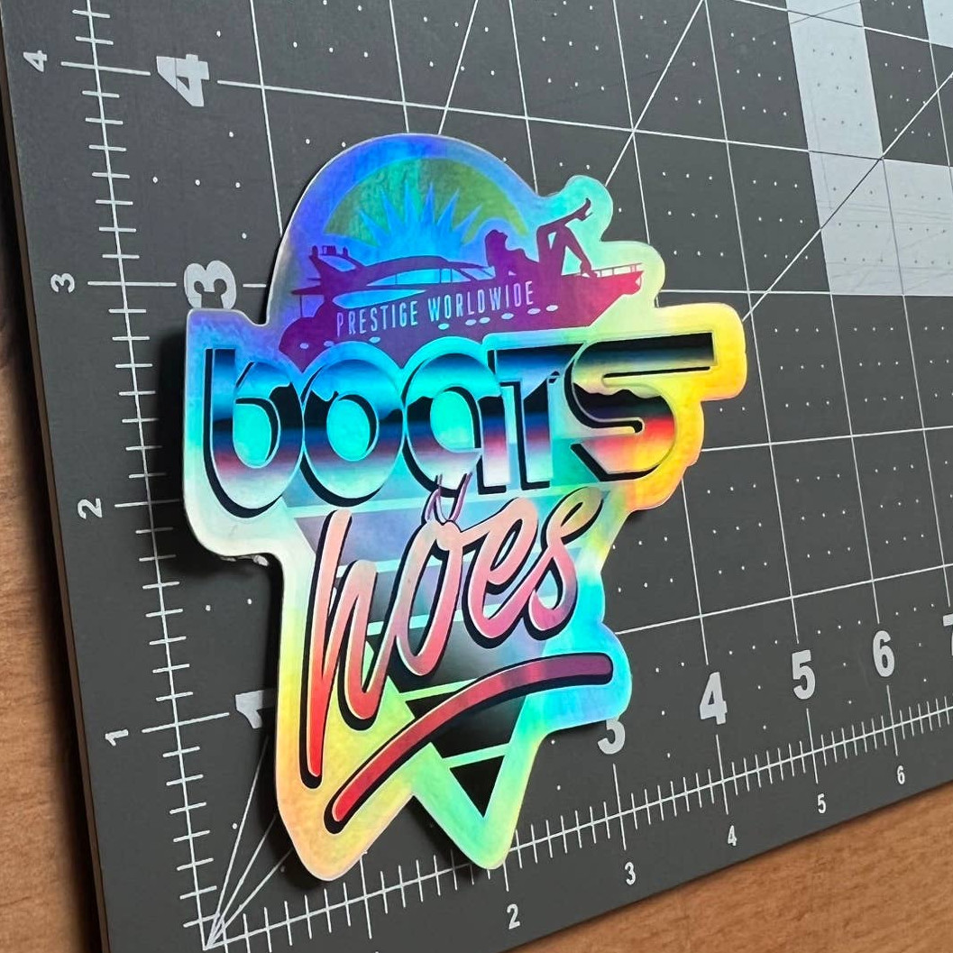 Step Brothers | Prestige World Wide | Boats and Hoes | Vinyl Sticker