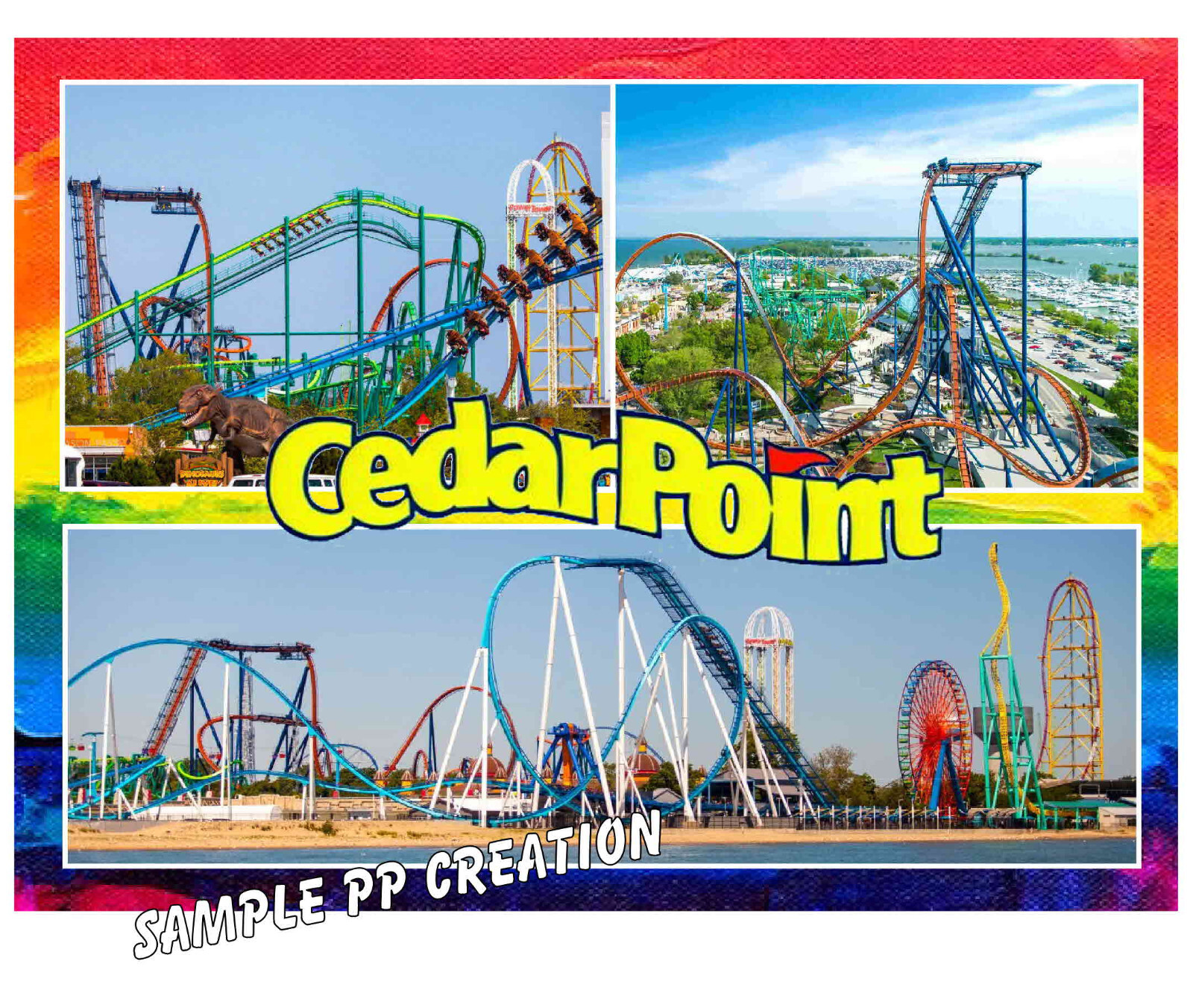CEDAR POINT photo fridge MAGNET 4 X 3 inches TRAVEL
