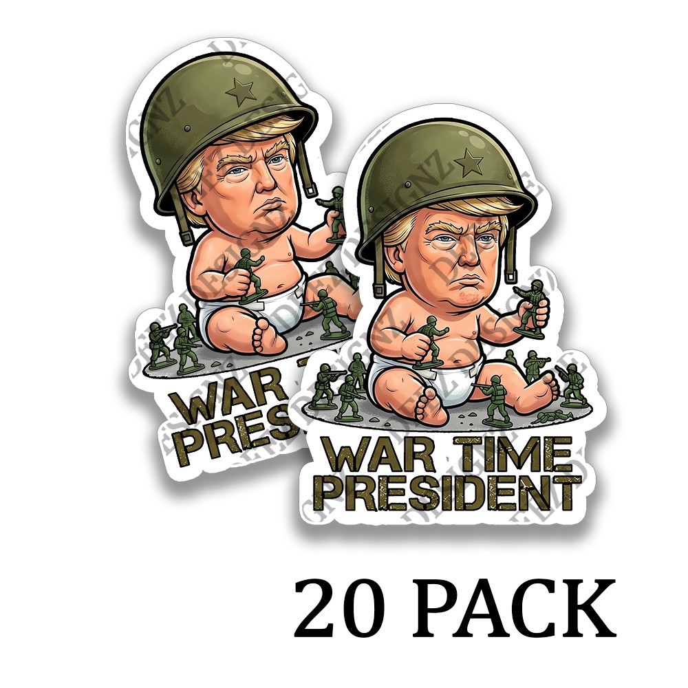Baby TRUMP WAR TIME PRESIDENT Adhesive Anti Trump Sticker TACO Decals
