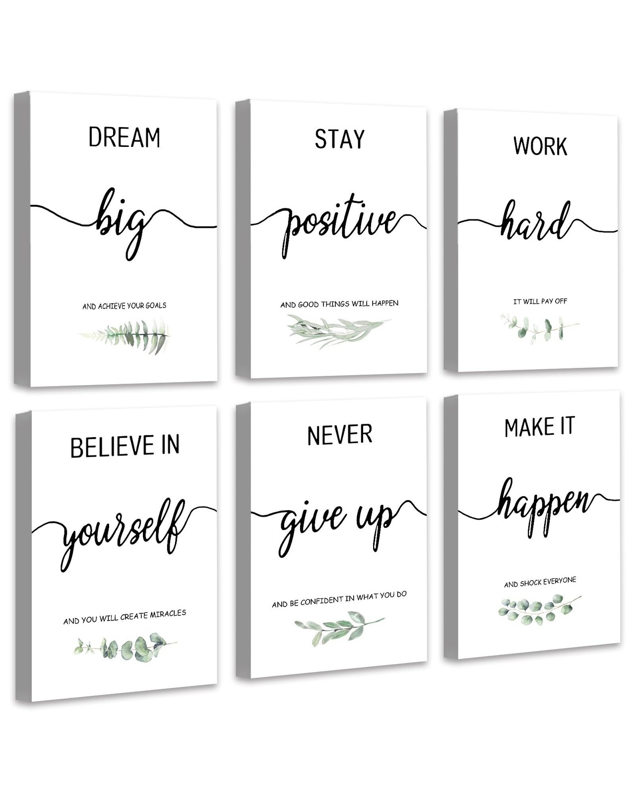 Drsoum Inspirational Wall Art Home Office Decor, Motivational Wall Decor for …