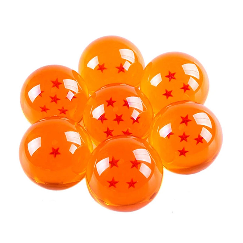 7Pcs/Set Dragon Ball Z 7 Stars Orange Crystal Ball Anime Figure Toys Anime Colle