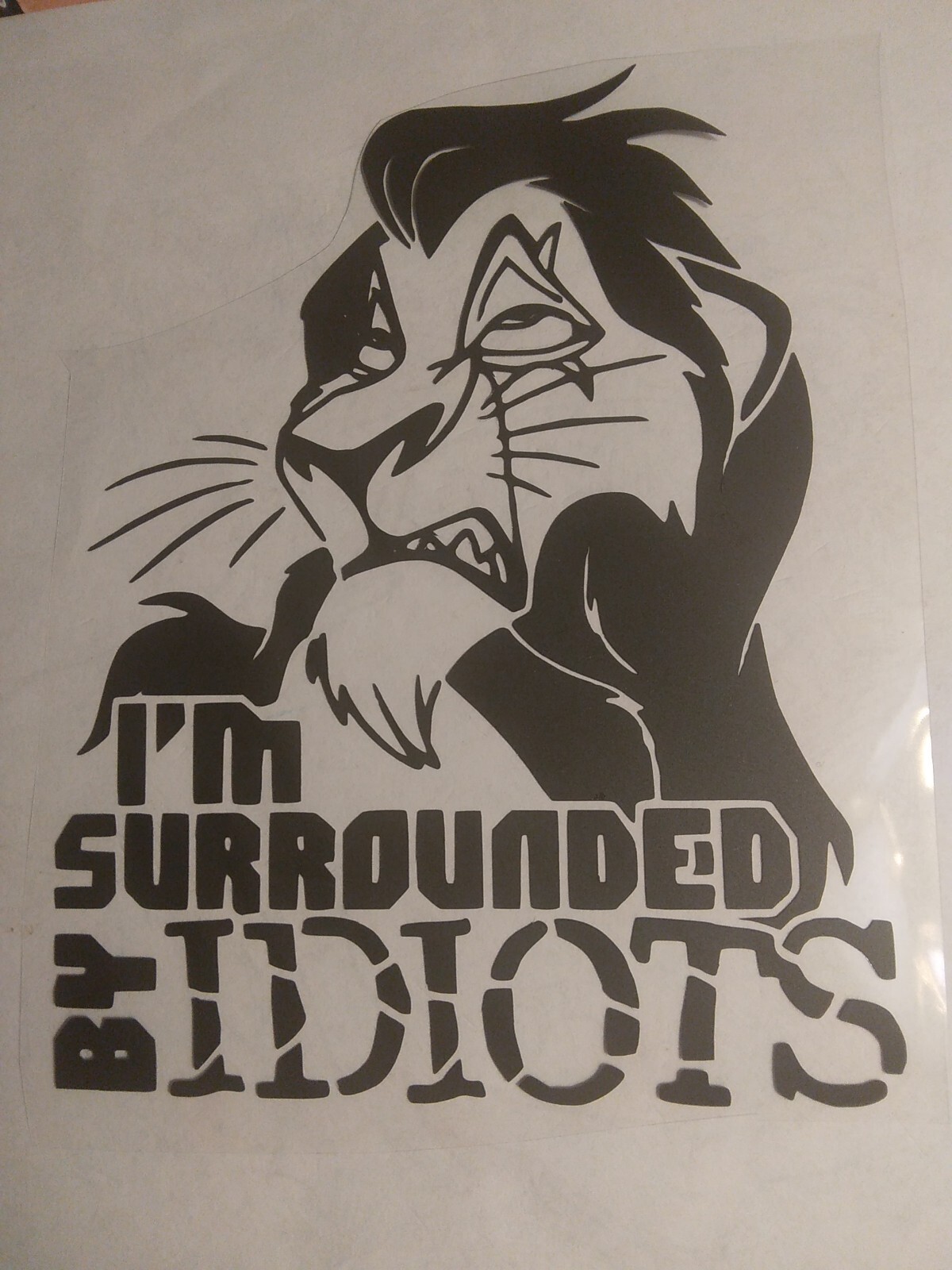 The Lion Kings Scar Decal