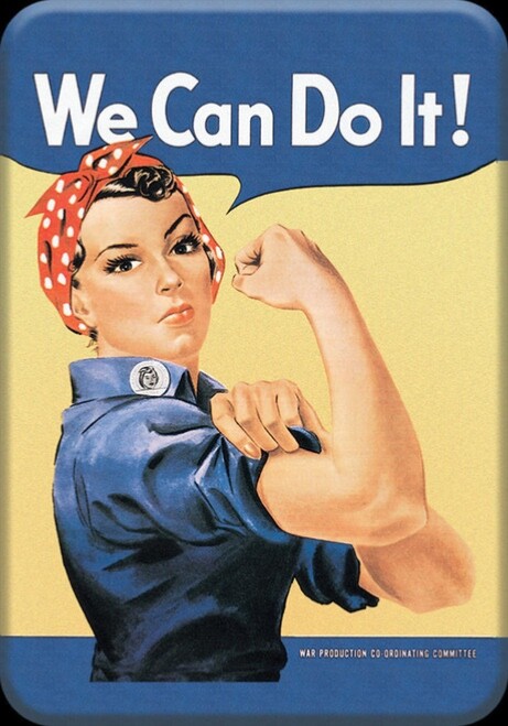 Rosie the Rivetor We Can Do It ! Sign Refrigerator Magnet Decor 2.5 x 3.5 Inch